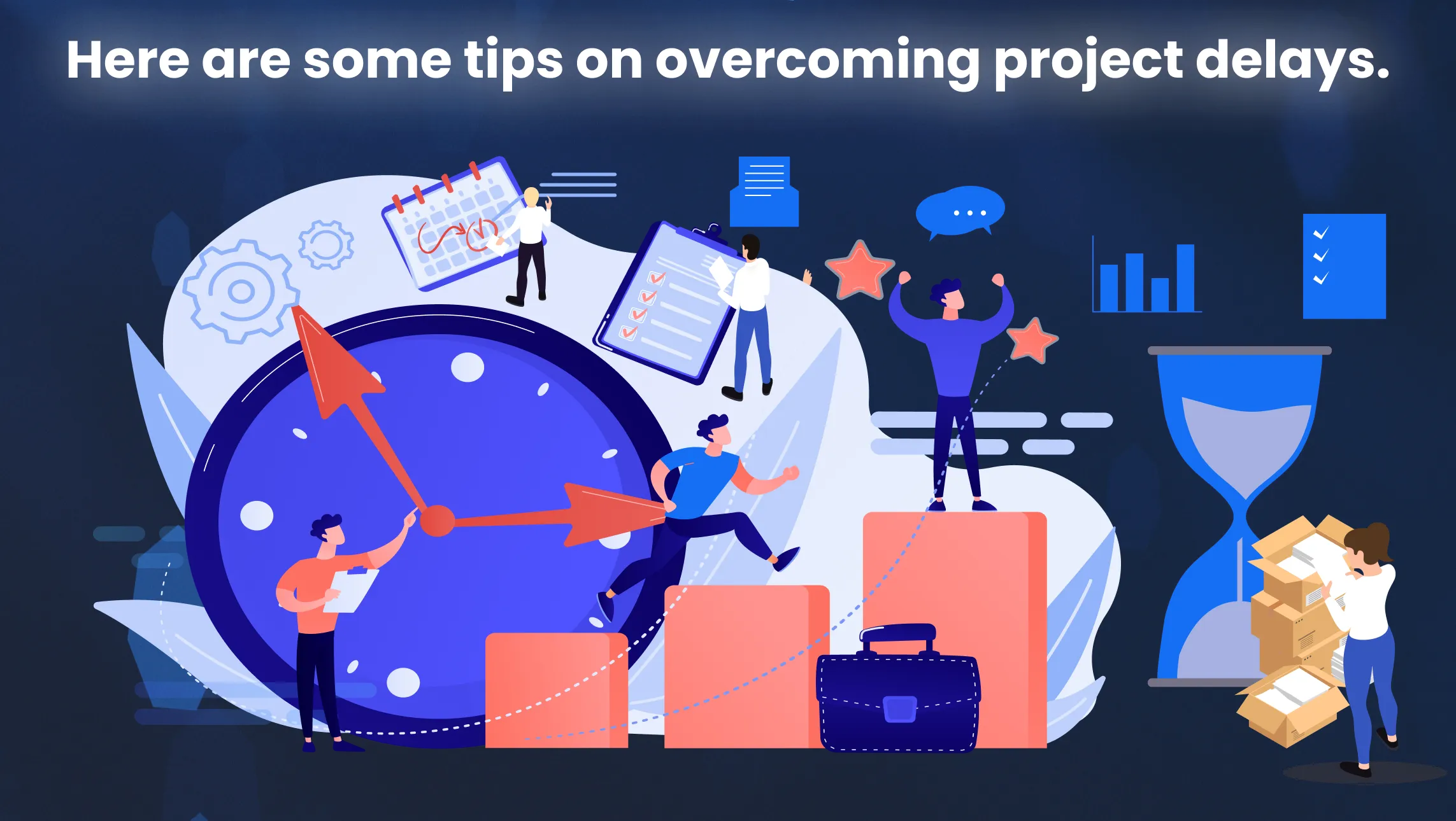 Here are some tips on overcoming project delays. Here are some tips on overcoming project delays.