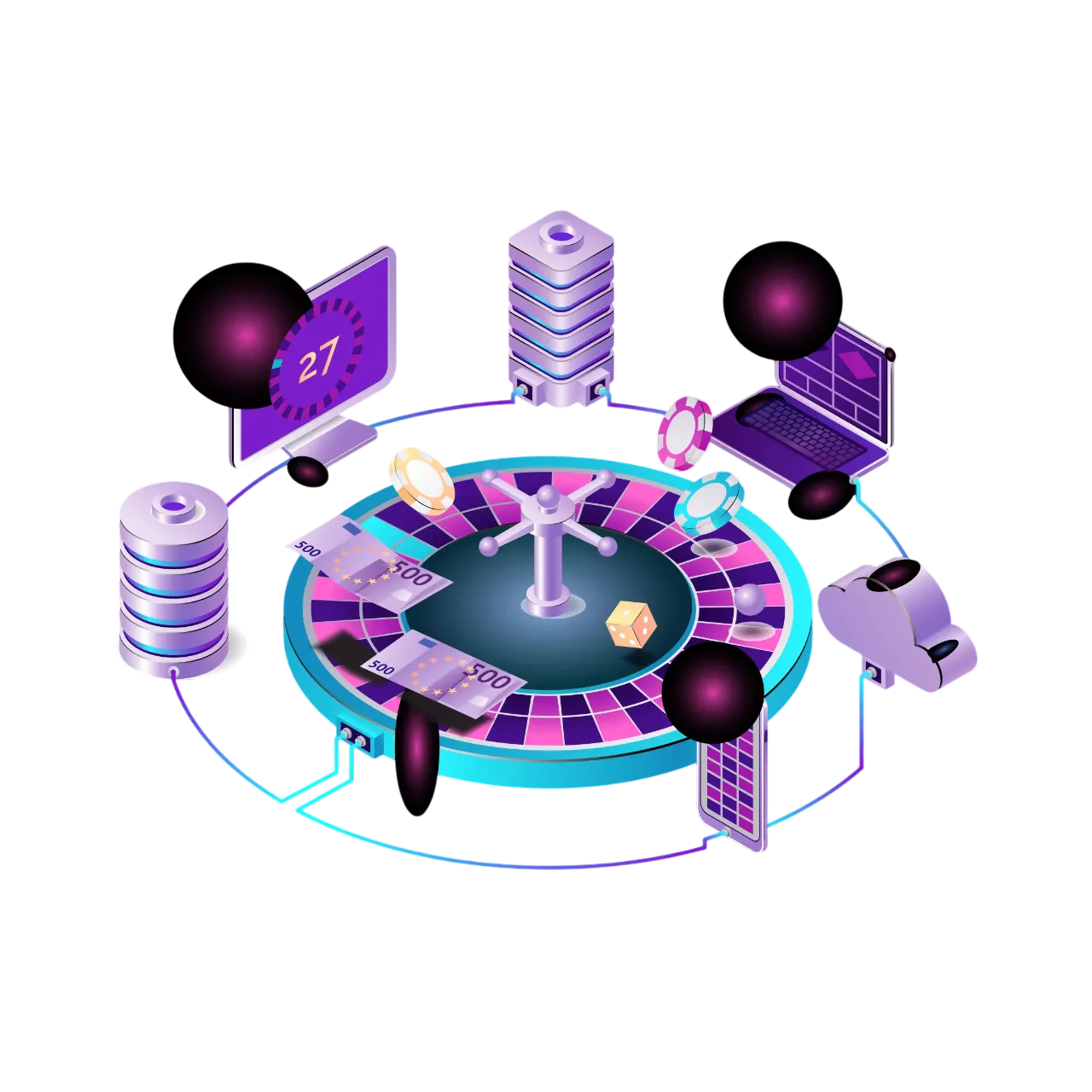 Compliance management web application dashboard illustration