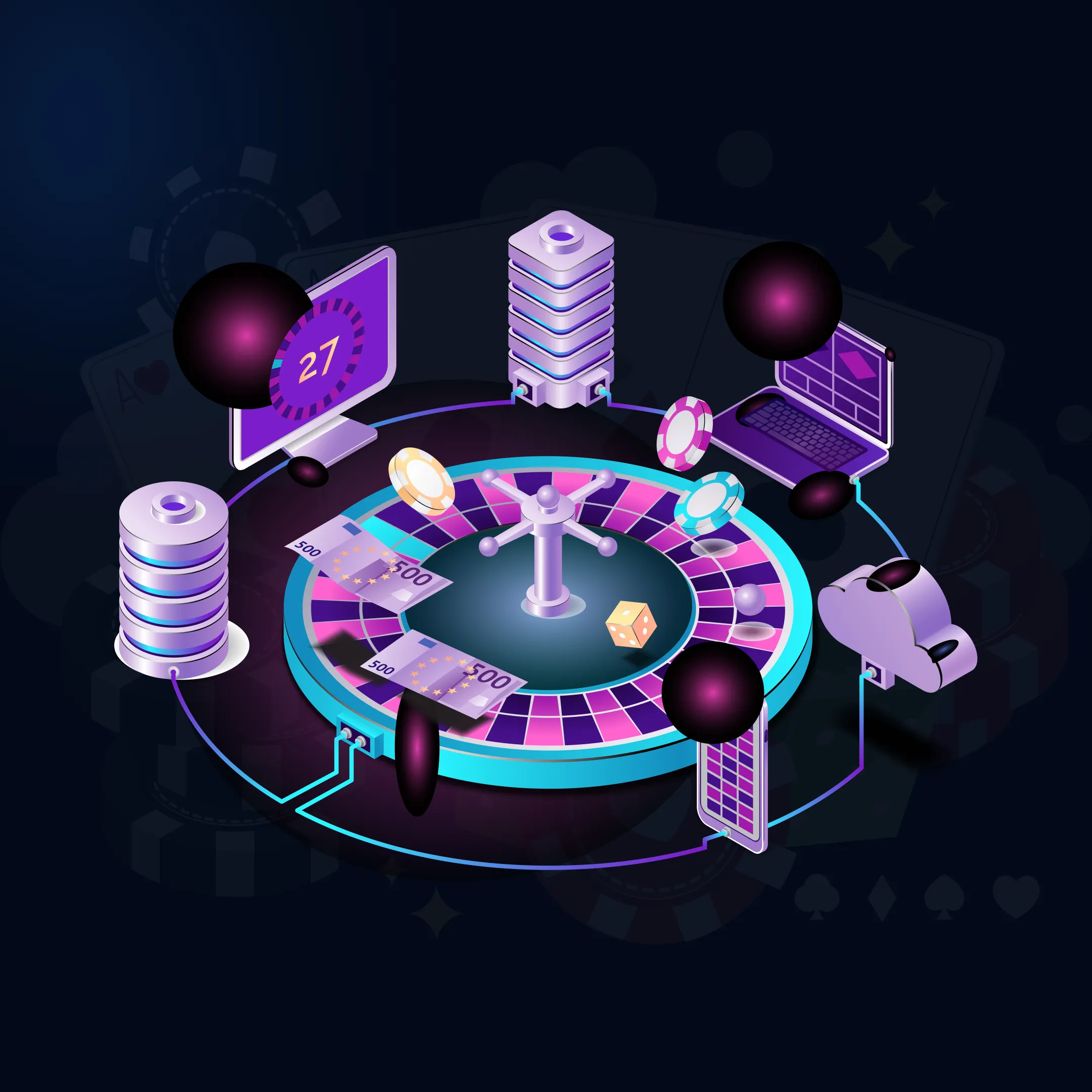 Casino compliance web application dashboard with secure transaction monitoring