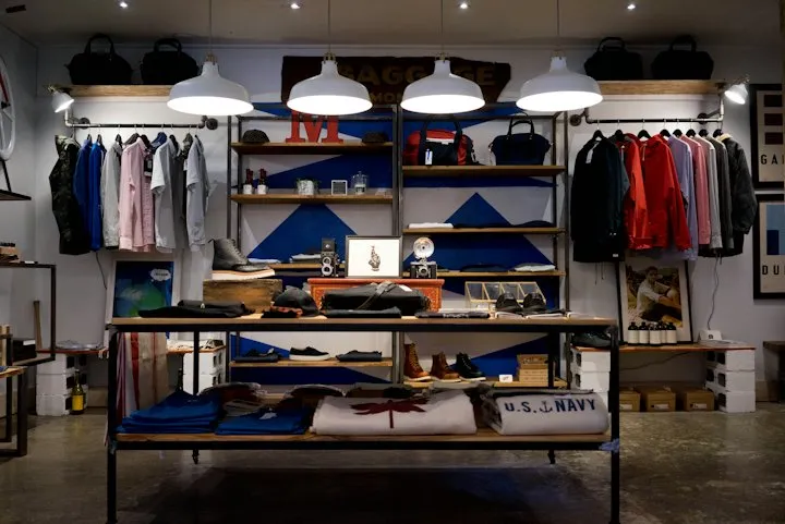 Clothing store interior